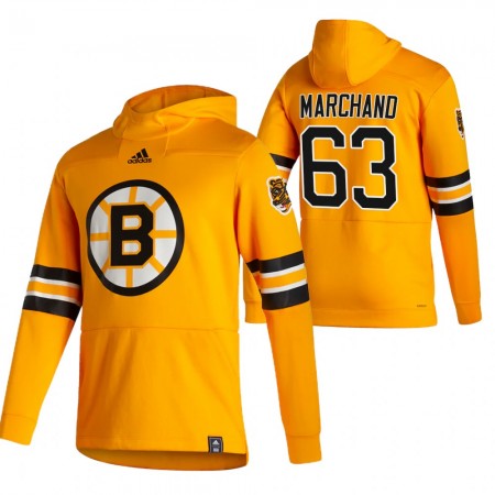 Boston Bruins Brad Marchand 63 2020-21 Reverse Retro Sawyer Hoodie - Homem